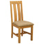 Spisestuestol 2 pcs Massivt Eg Træ Beige 45 x 54 x 100 cm