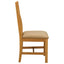 Spisestuestol 2 pcs Massivt Eg Træ Beige 45 x 54 x 100 cm