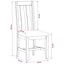 Spisestuestol 2 pcs Massivt Eg Træ Sort 45 x 54 x 100 cm
