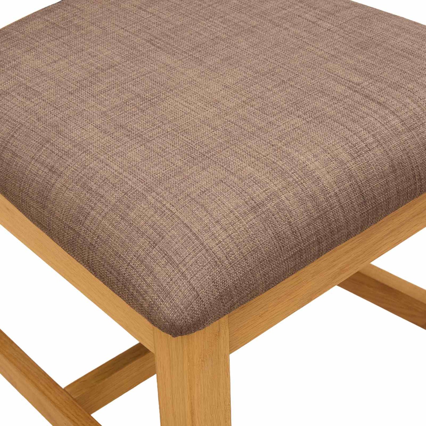 Spisestuestol 2 pcs Massivt Eg Træ Grå 45 x 59,5 x 100 cm