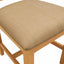 Spisestuestol 2 pcs Massivt Eg Træ Beige 45 x 51 x 105 cm