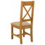 Spisestuestol 2 pcs Massivt Eg Træ Beige 45 x 54 x 105 cm