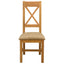 Spisestuestol 2 pcs Massivt Eg Træ Beige 45 x 54 x 105 cm