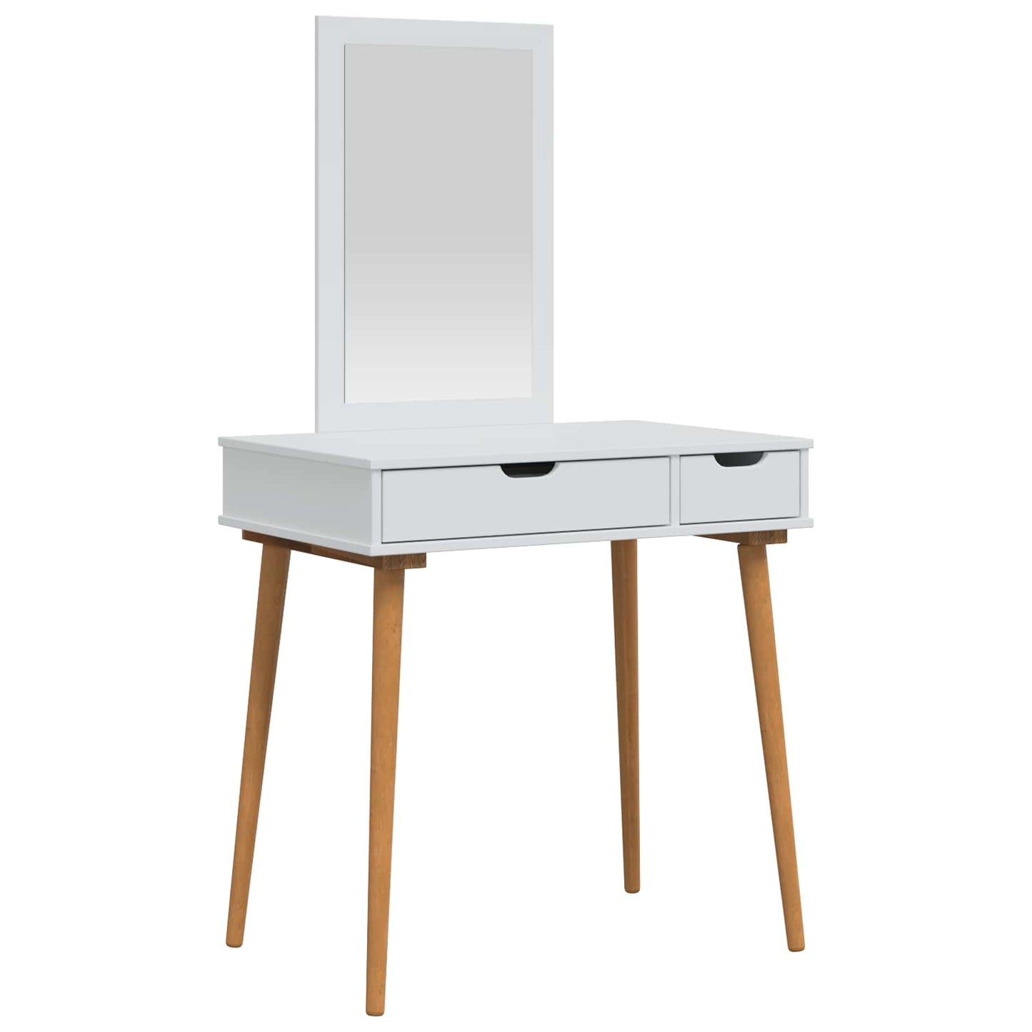 Makeupbord Sæt FAUSKE 2 pcs Hvid 76 x 50 x 143 cm