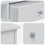 Makeupbord Sæt FAUSKE 2 pcs Hvid 100 x 50 x 103,5 cm