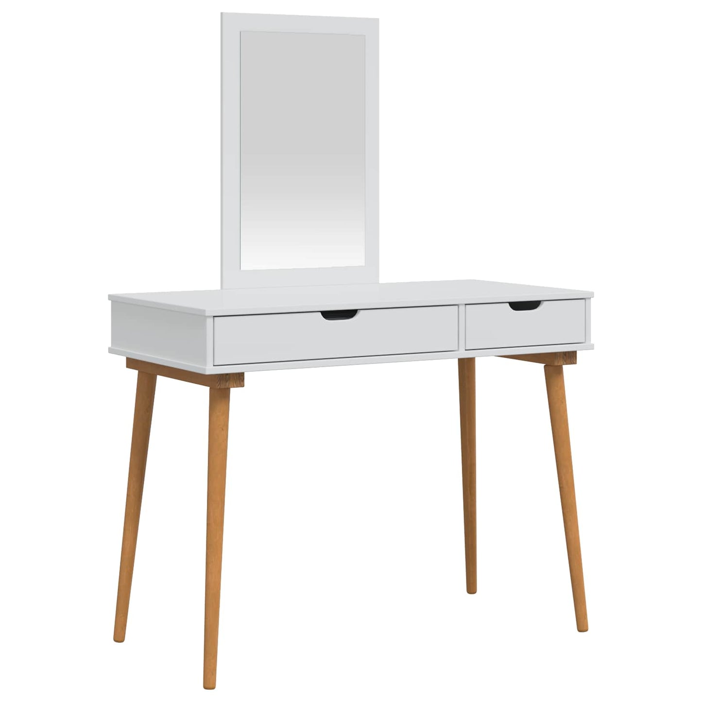 Makeupbord Sæt FAUSKE 2 pcs Hvid 100 x 50 x 143 cm