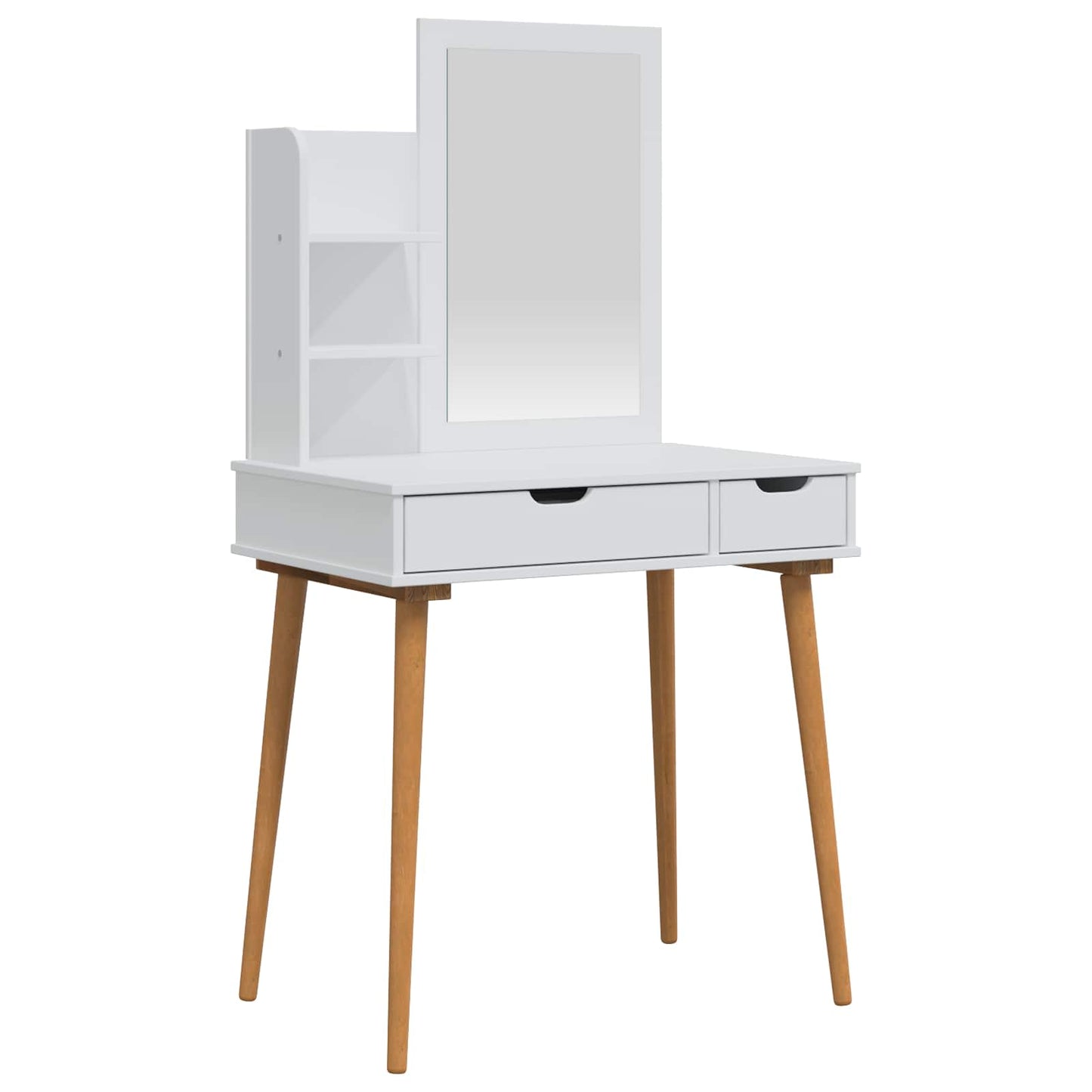 Makeupbord Sæt FAUSKE 3 pcs Hvid 76 x 50 x 143 cm