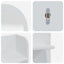 Makeupbord Sæt FAUSKE 4 pcs Hvid 100 x 50 x 143 cm
