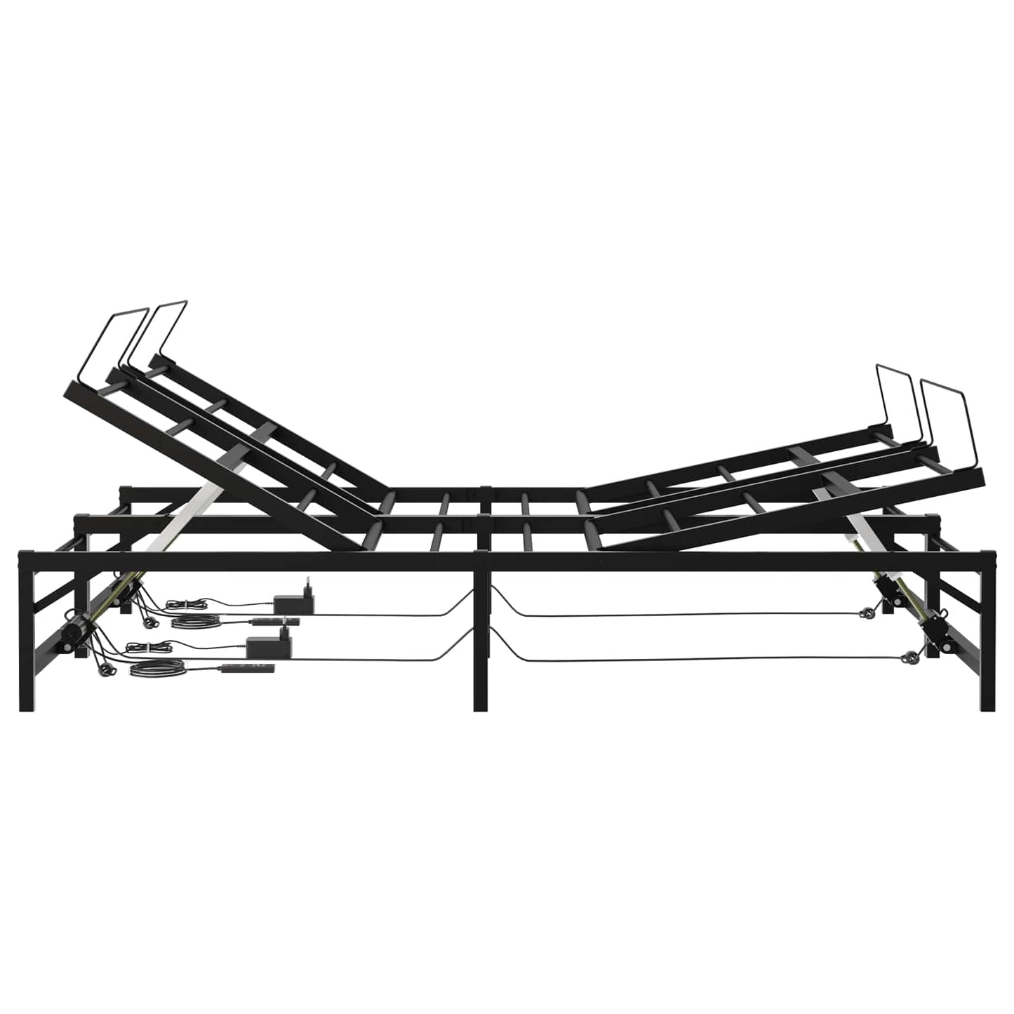 Elektrisk Justerbar Sengetramme Sort 140 x 190 cm Stål