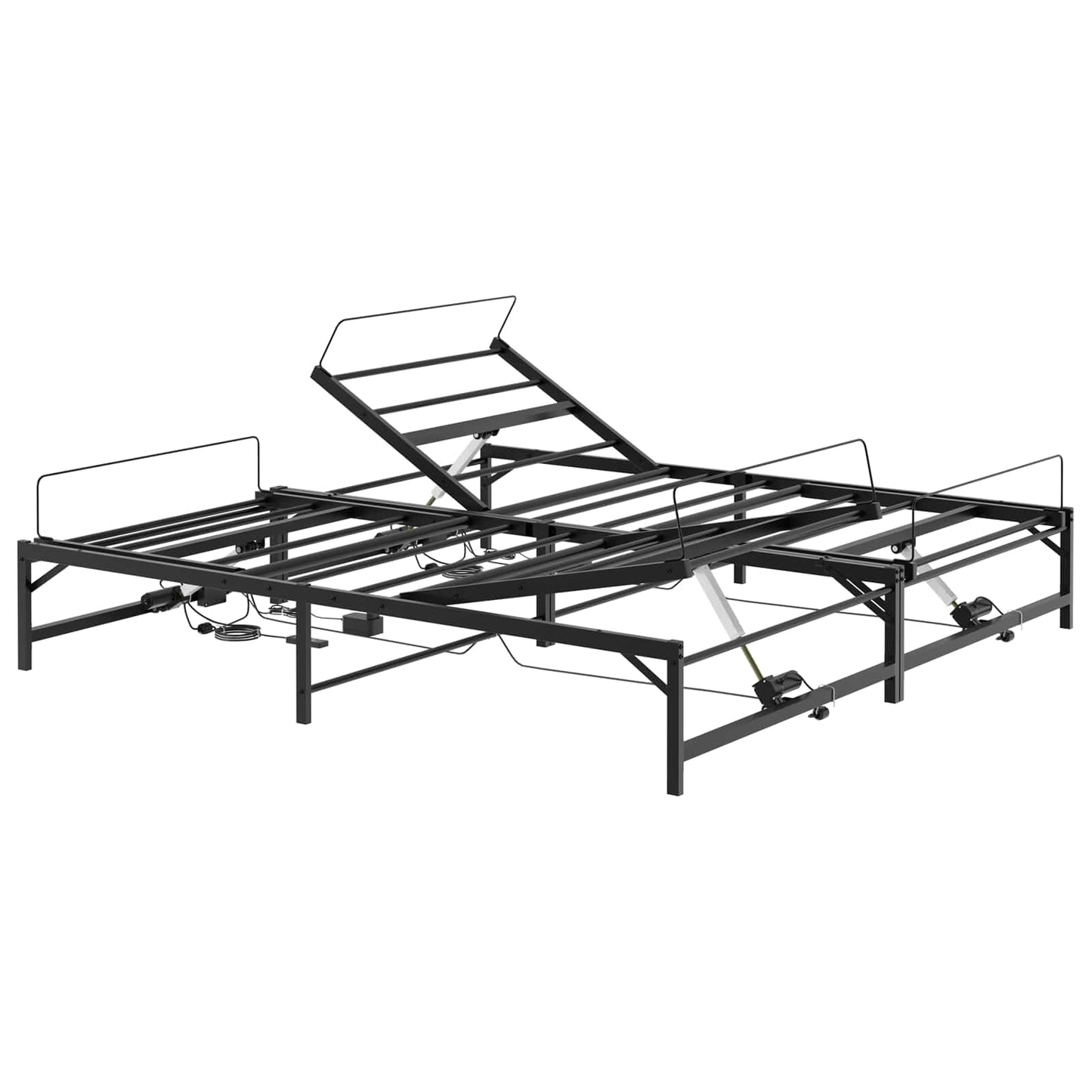 Elektrisk Justerbar Sengetramme Sort 96 x 200 cm Stål