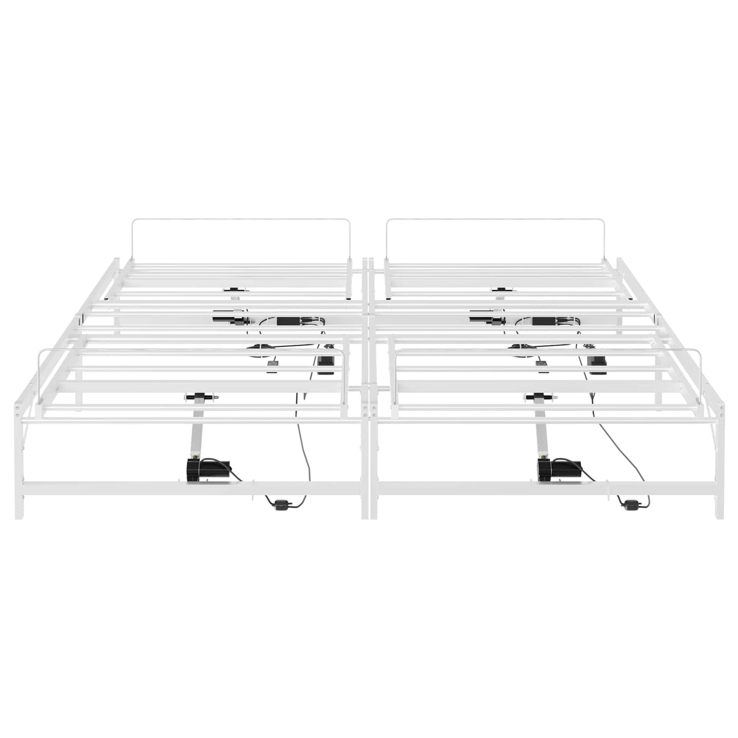 Elektrisk Justerbar Sengetramme Hvid 193 x 200 cm Stål