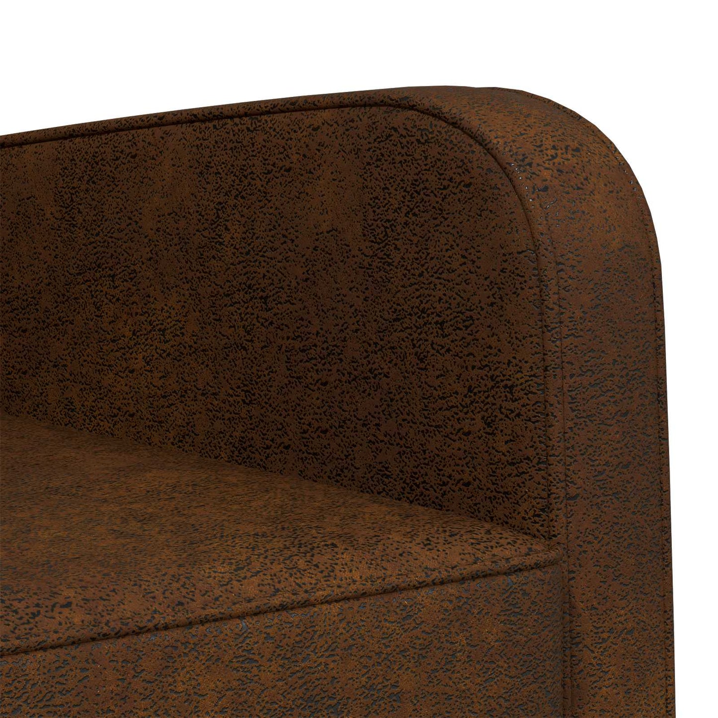 Lænestol Brun Faux Suede Læder