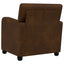 Lænestol Brun Faux Suede Læder