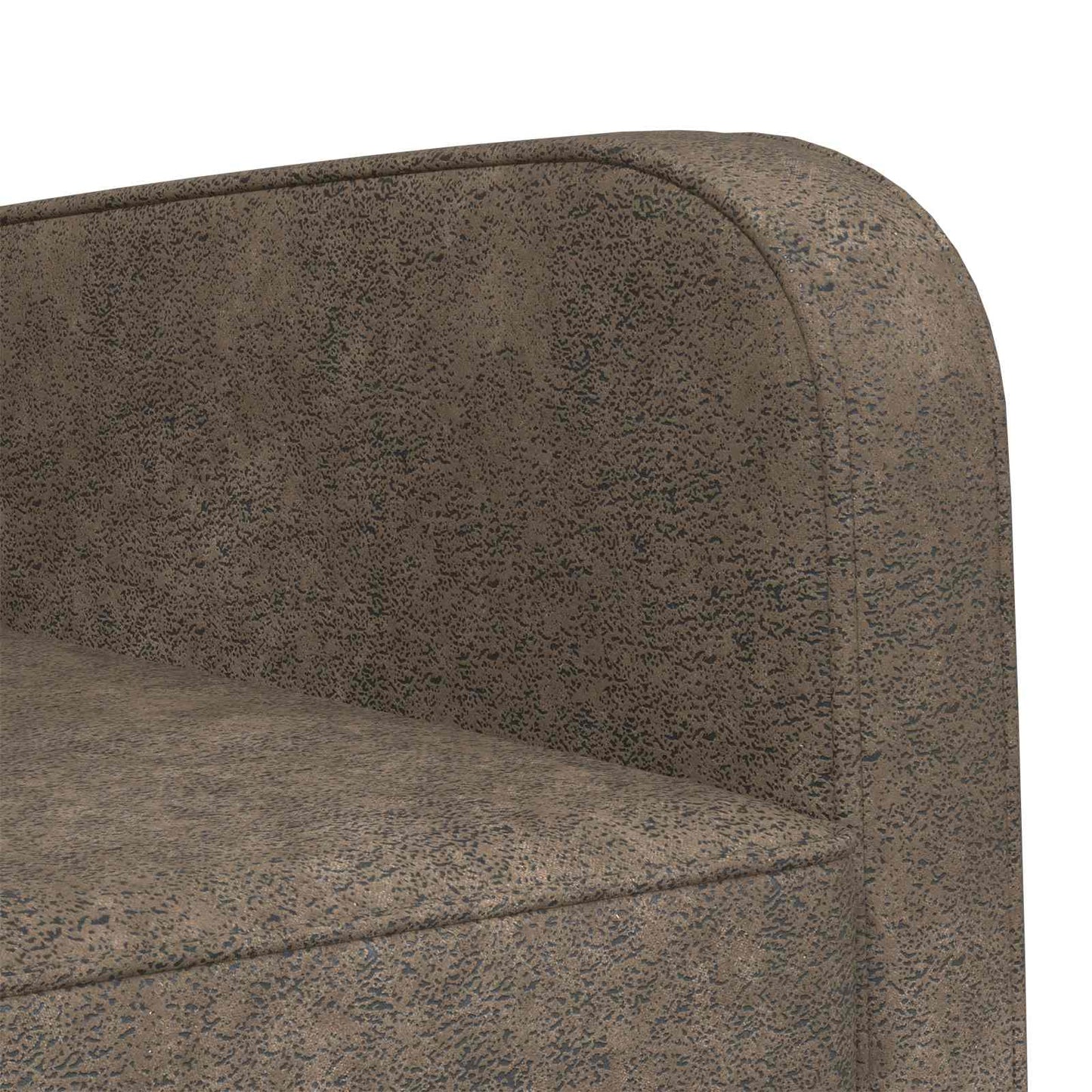 Lænestol Mørkegrå Faux Suede Læder