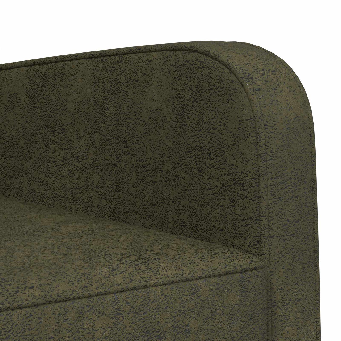 Lænestol Army Grøn Faux Suede Læder