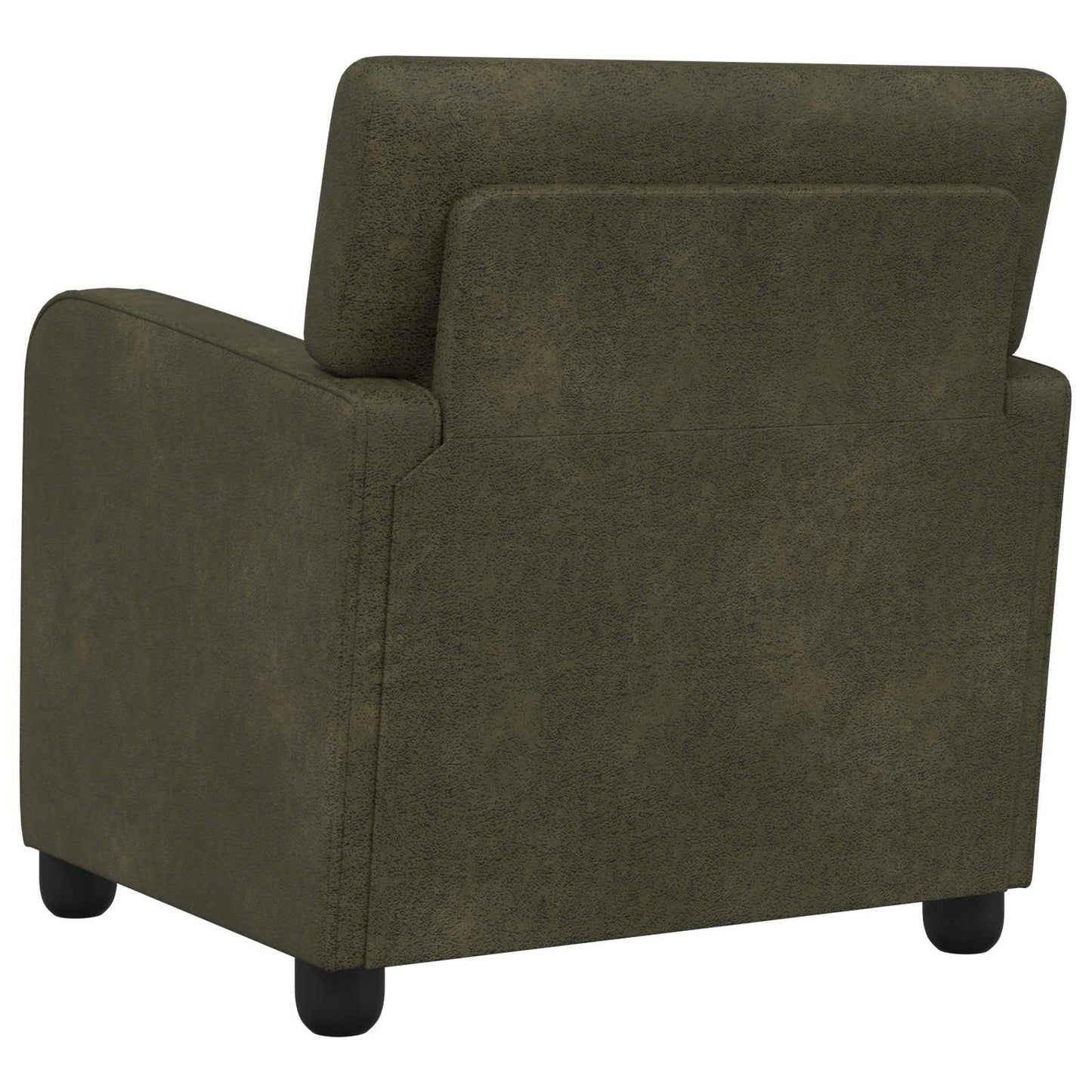 Lænestol Army Grøn Faux Suede Læder