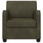 Lænestol Army Grøn Faux Suede Læder