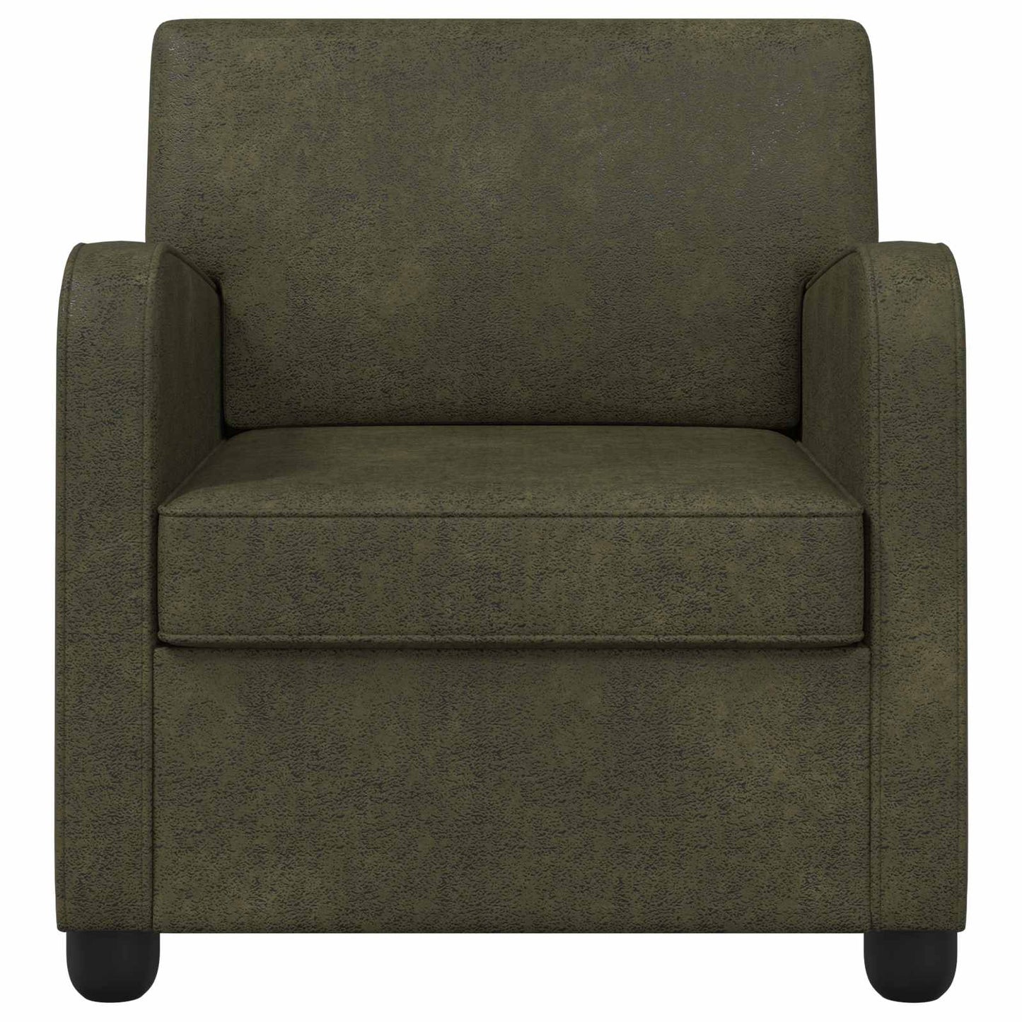 Lænestol Army Grøn Faux Suede Læder