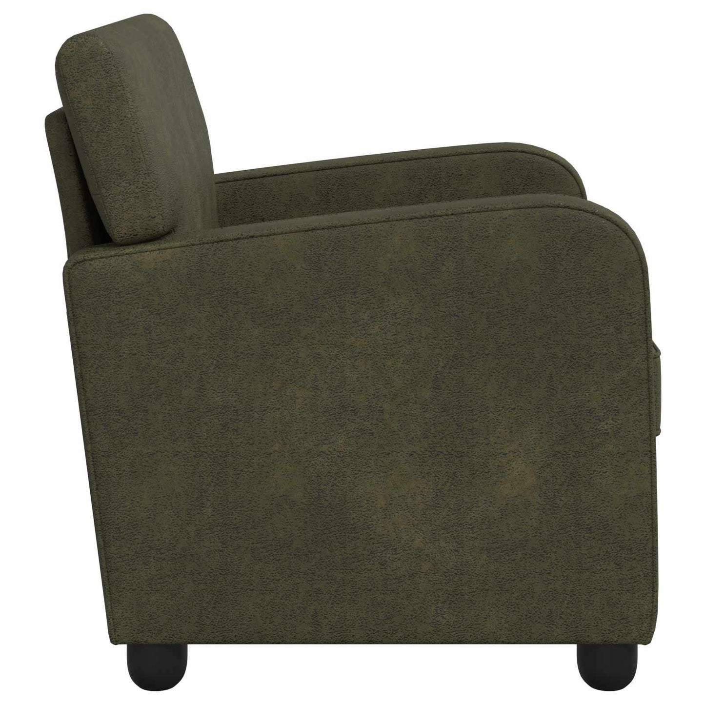 Lænestol Army Grøn Faux Suede Læder