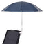 Parasol med klemme 2 pcs Mørkeblå Ø 105 x 86 cm 170T polyester