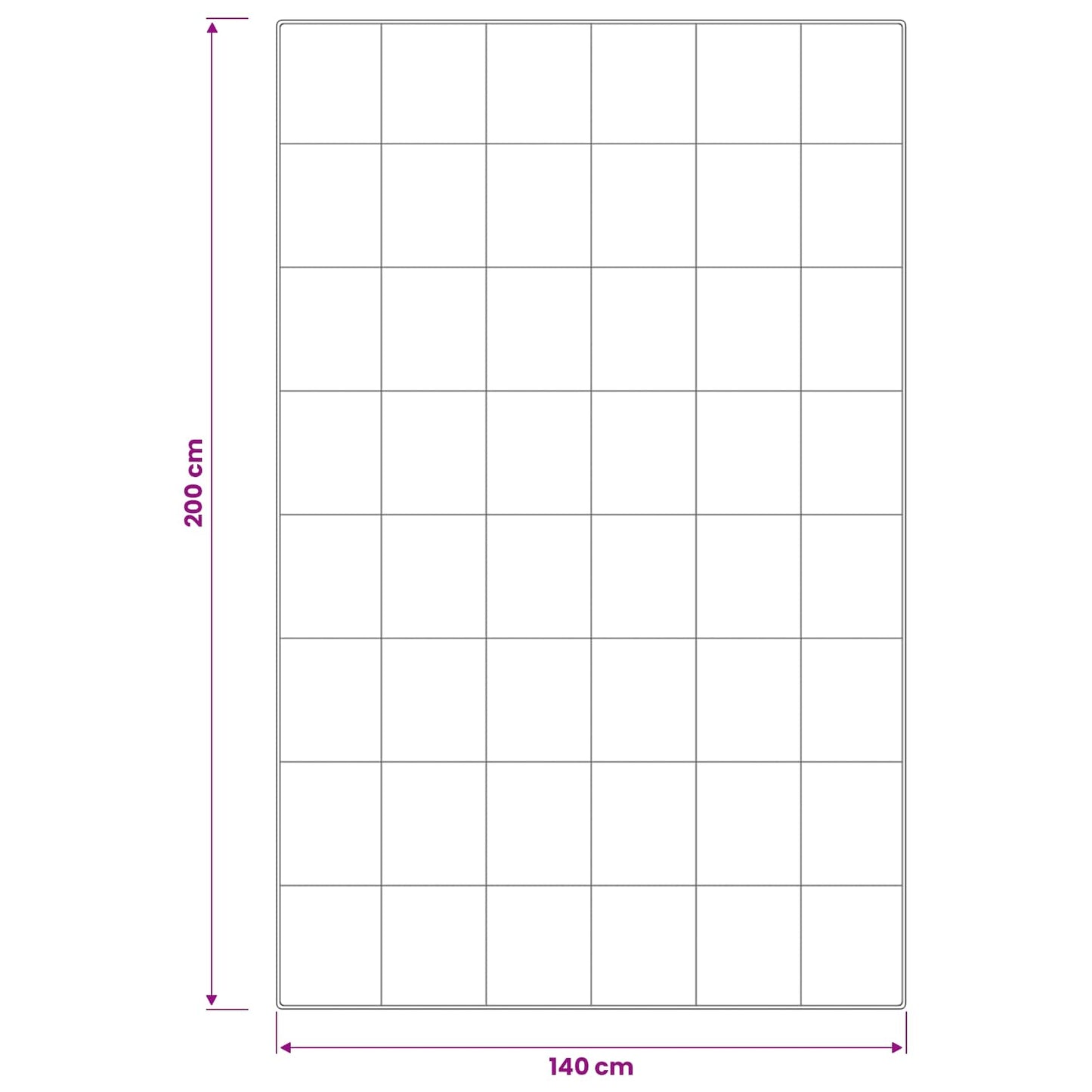 Dyne 140x200 cm Sommer 200 GSM Australsk Uld Hvid Hypoallergen