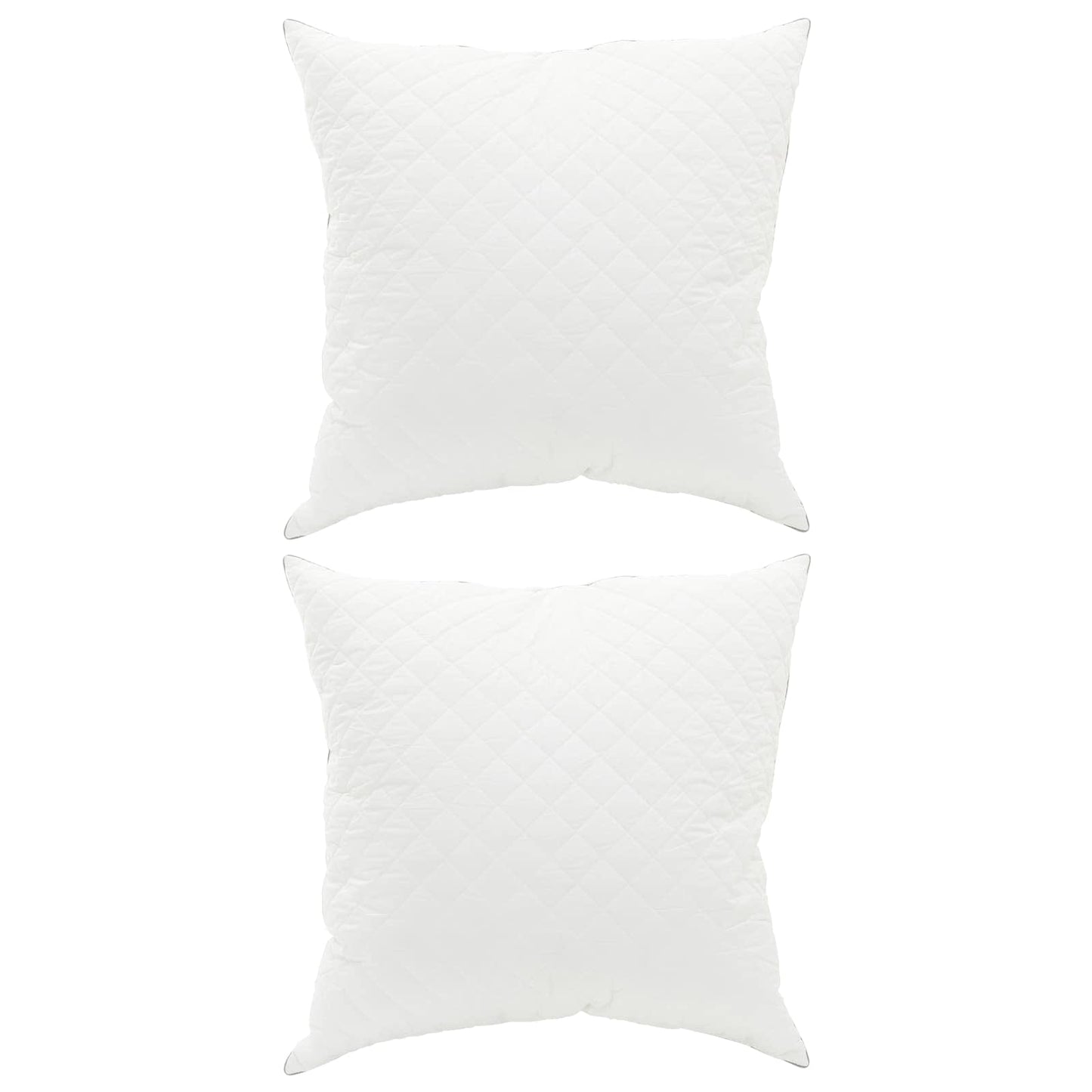 Hovedpude FULDA 2 stk. 80 x 80 cm 100% gåsefed og fjer Hvid