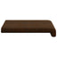 Bænkpude 4 stk. Faux suedestof Brun Dybde 35 cm