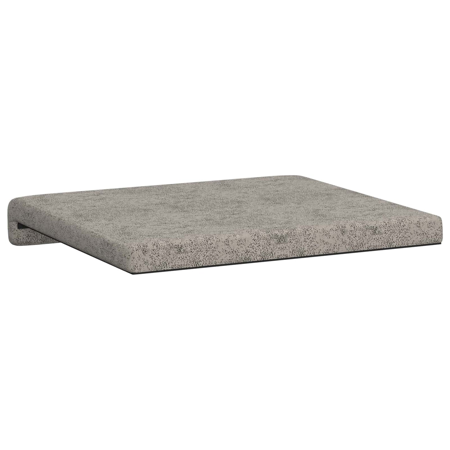 Bænkpude 4 stk. Faux suedestof Lysegrå Dybde 35 cm