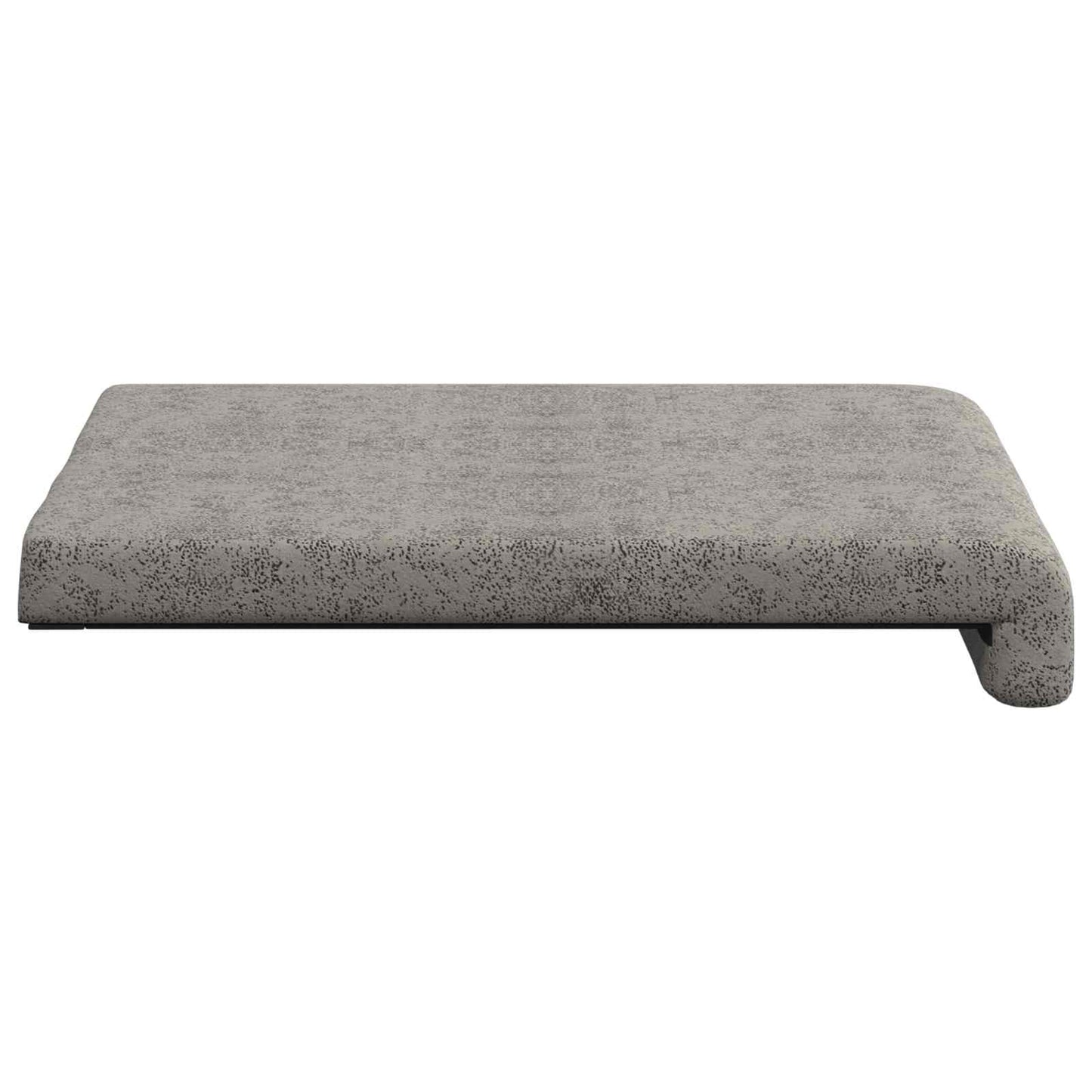 Bænkpude 4 stk. Faux suedestof Lysegrå Dybde 35 cm