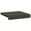 Bænkpude 4 stk. Faux suedestof Army Grøn Dybde 35 cm
