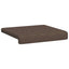 Bænkpude 4 stk. Microfiber Brun Dybde 35 cm