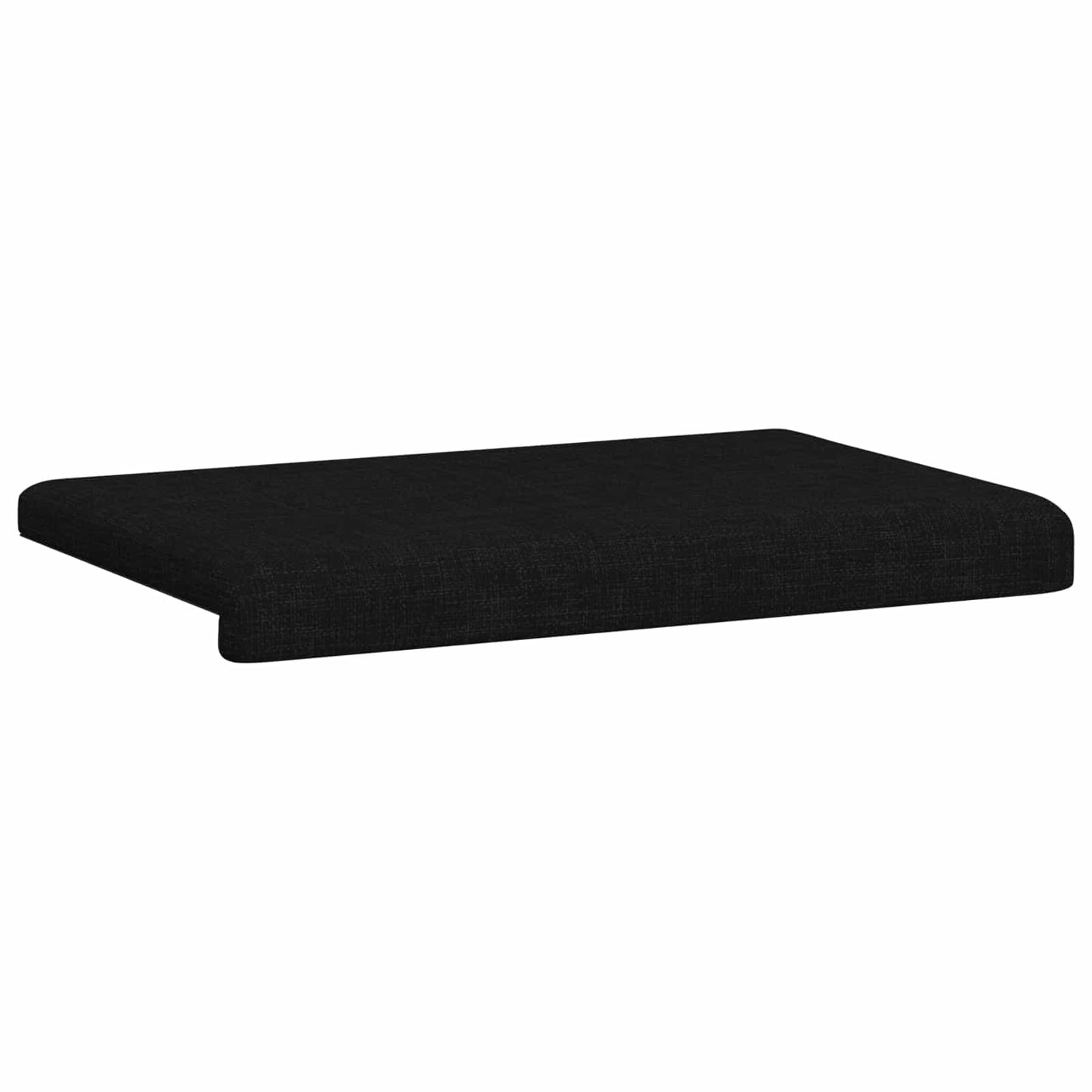 Bænkpude Stof Sort Dybde 35 cm