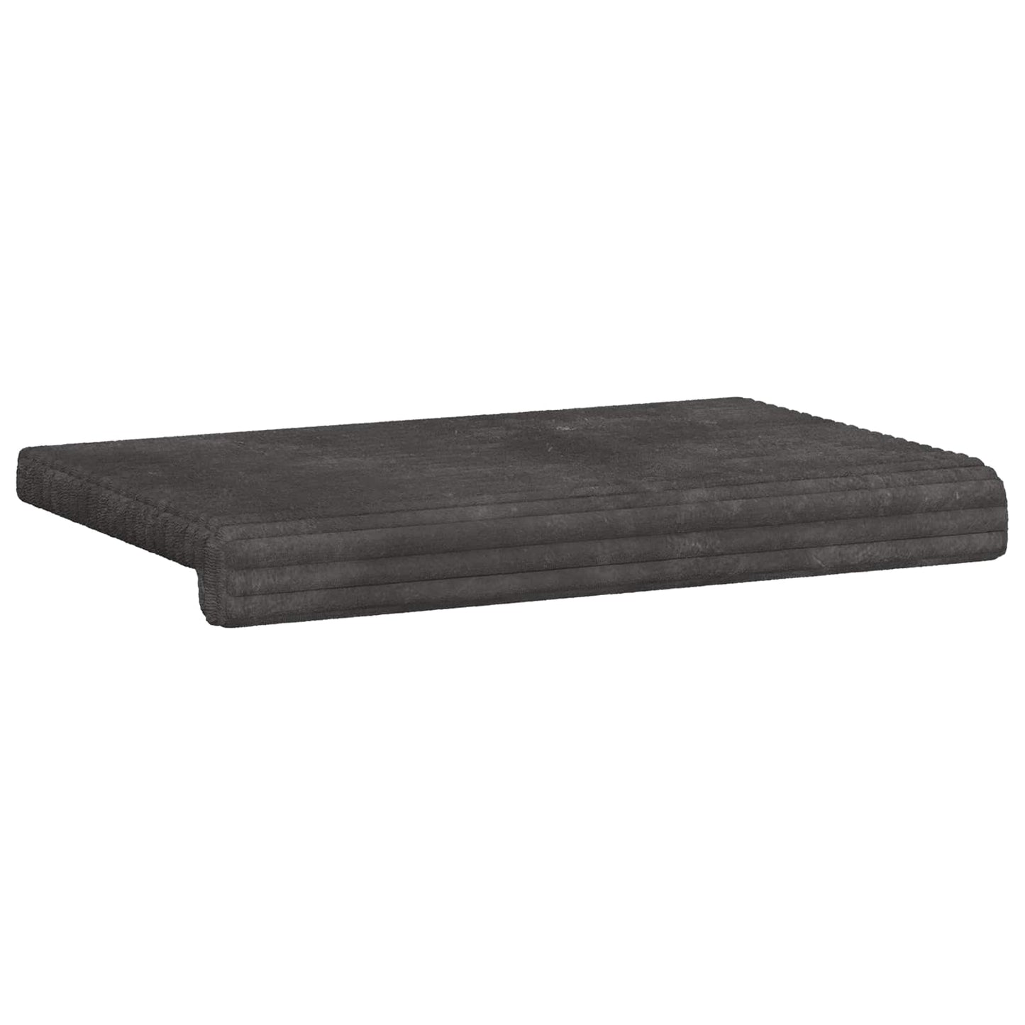 Bænkpude Plush Corduroy Mørkegrå Dybde 35 cm