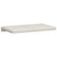 Bænkpude Plush Corduroy Cremefarvet Dybde 35 cm