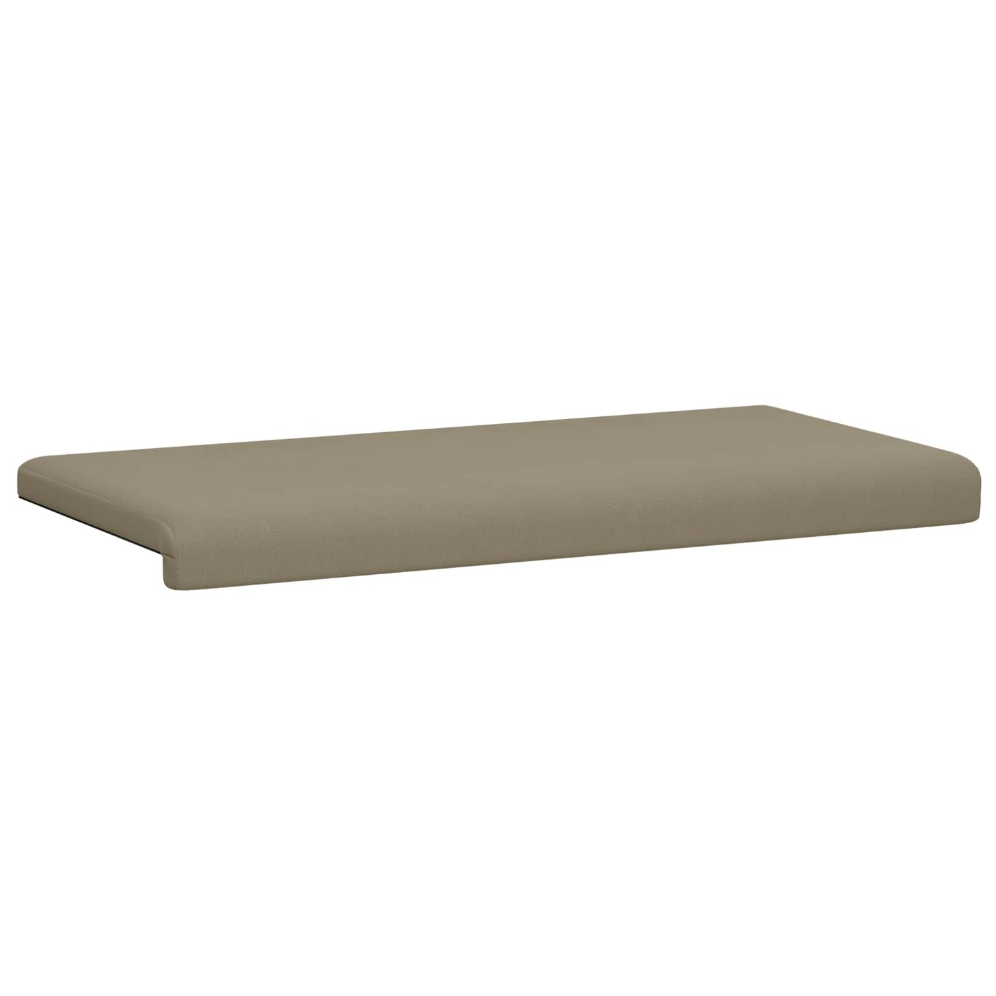 Bænkpude Textureret Velour Kakifarvet Dybde 35 cm