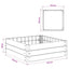 Hævet bed Sort 75,5 x 75,5 x 25 cm PP