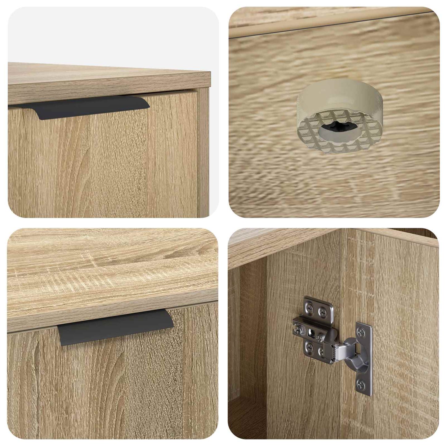 Kattebur møbel Sonoma-eg 100 x 49 x 45 cm Konstrueret træ