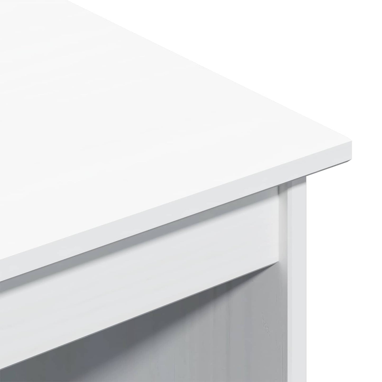 Skrivebord og rullevognsæt MOSS 2 pcs Hvid