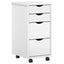 Skrivebord og rullevognsæt MOSS 2 pcs Hvid