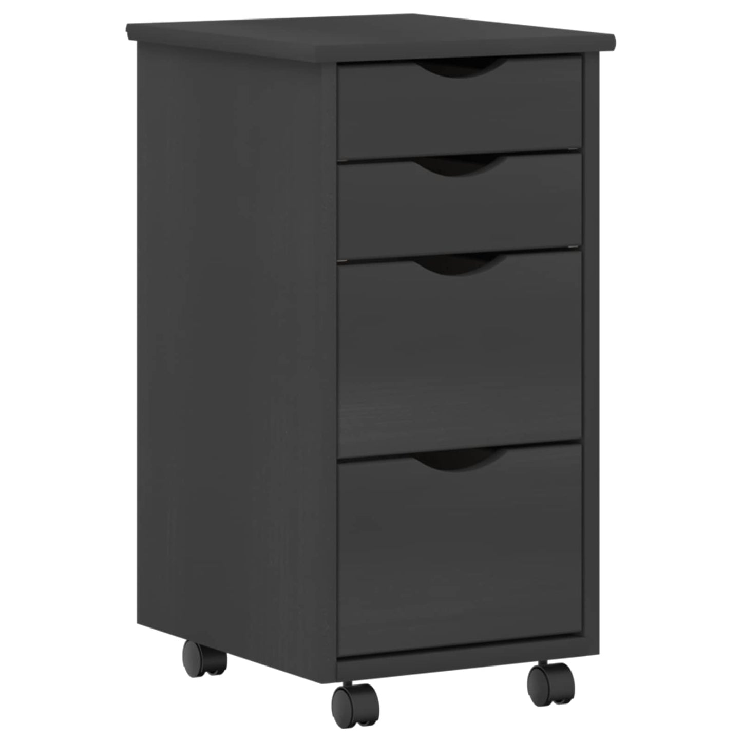 Skrivebord og rullevognsæt MOSS 2 pcs Grå
