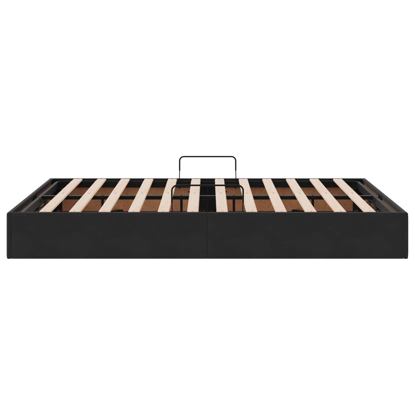Ottoman Sengestel med opbevaring Sort 140 x 190 cm Fløjl
