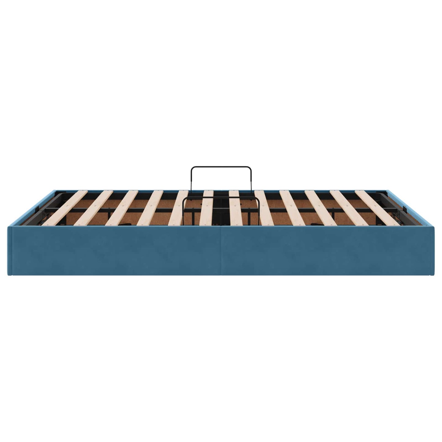 Ottoman Sengestel med opbevaring Mørk blå 140 x 200 cm Fløjl