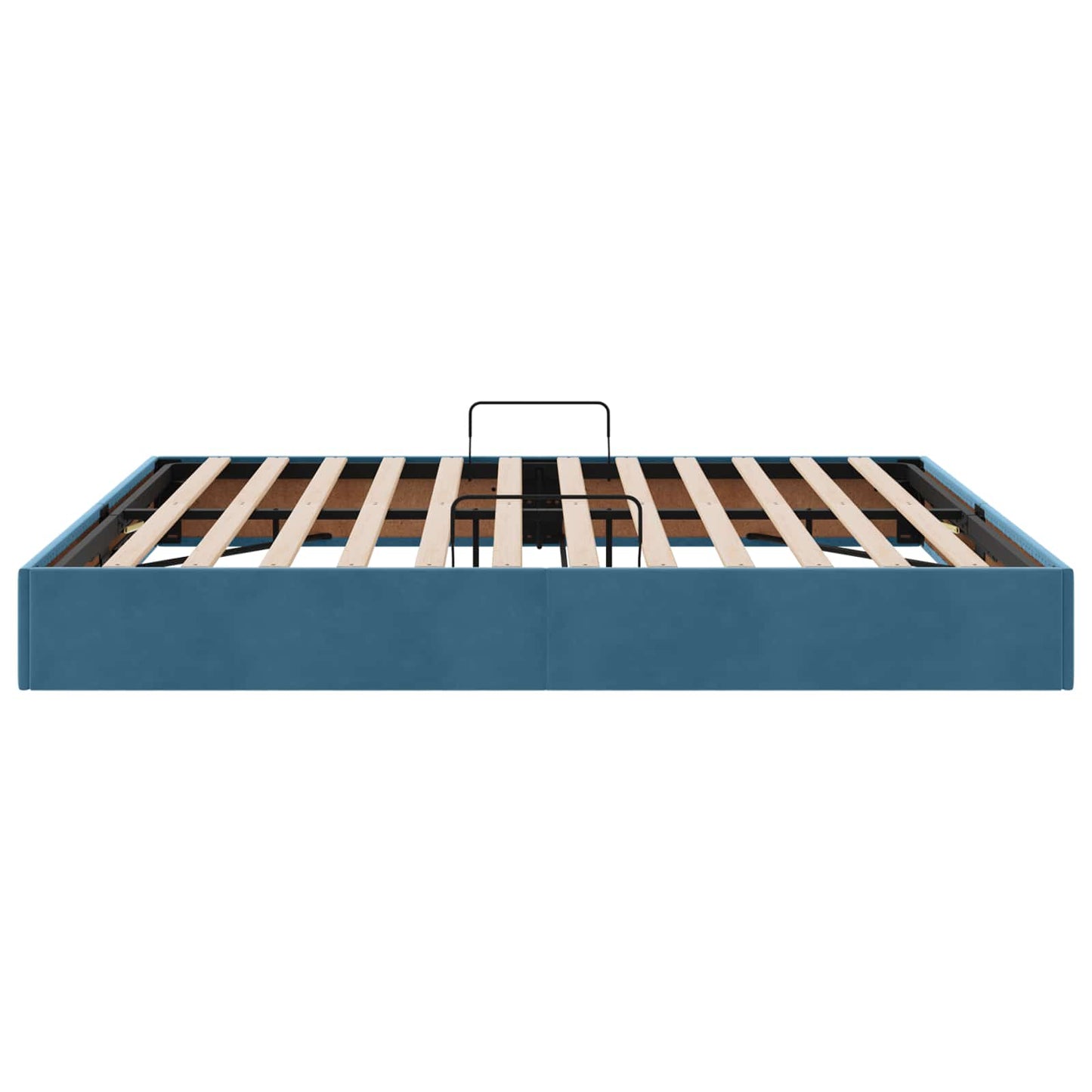 Ottoman Sengestel med opbevaring Mørk blå 180 x 200 cm Fløjl