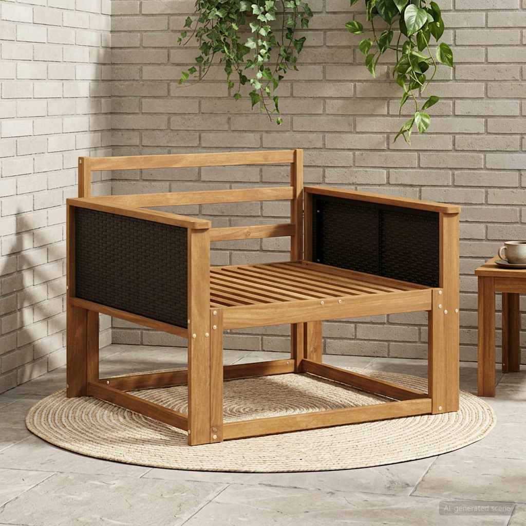 Udendørs Mellem Sofa Naturfarvet