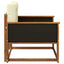 Udendørs Mellem Sofa Naturfarvet