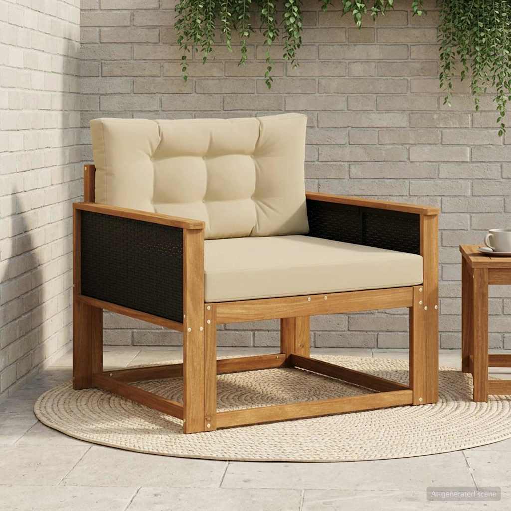 Udendørs Mellem Sofa Naturfarvet