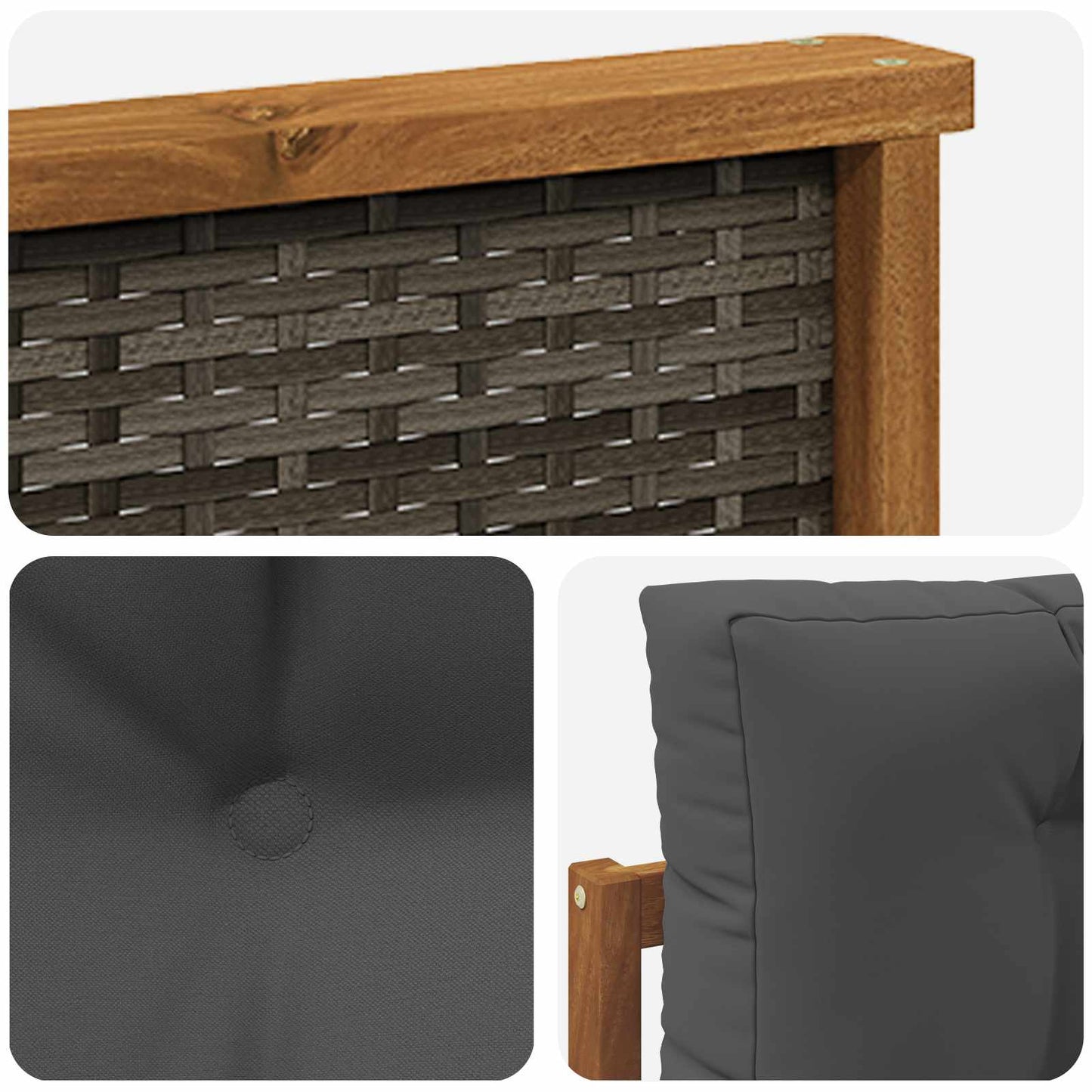 Udendørs Mellem Sofa Naturfarvet