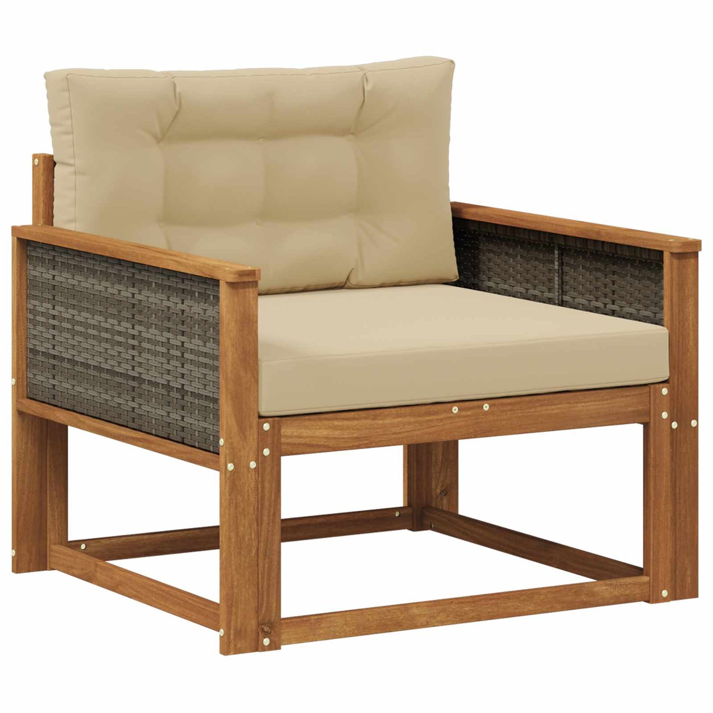 Udendørs Mellem Sofa Naturfarvet