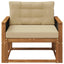 Udendørs Mellem Sofa Naturfarvet