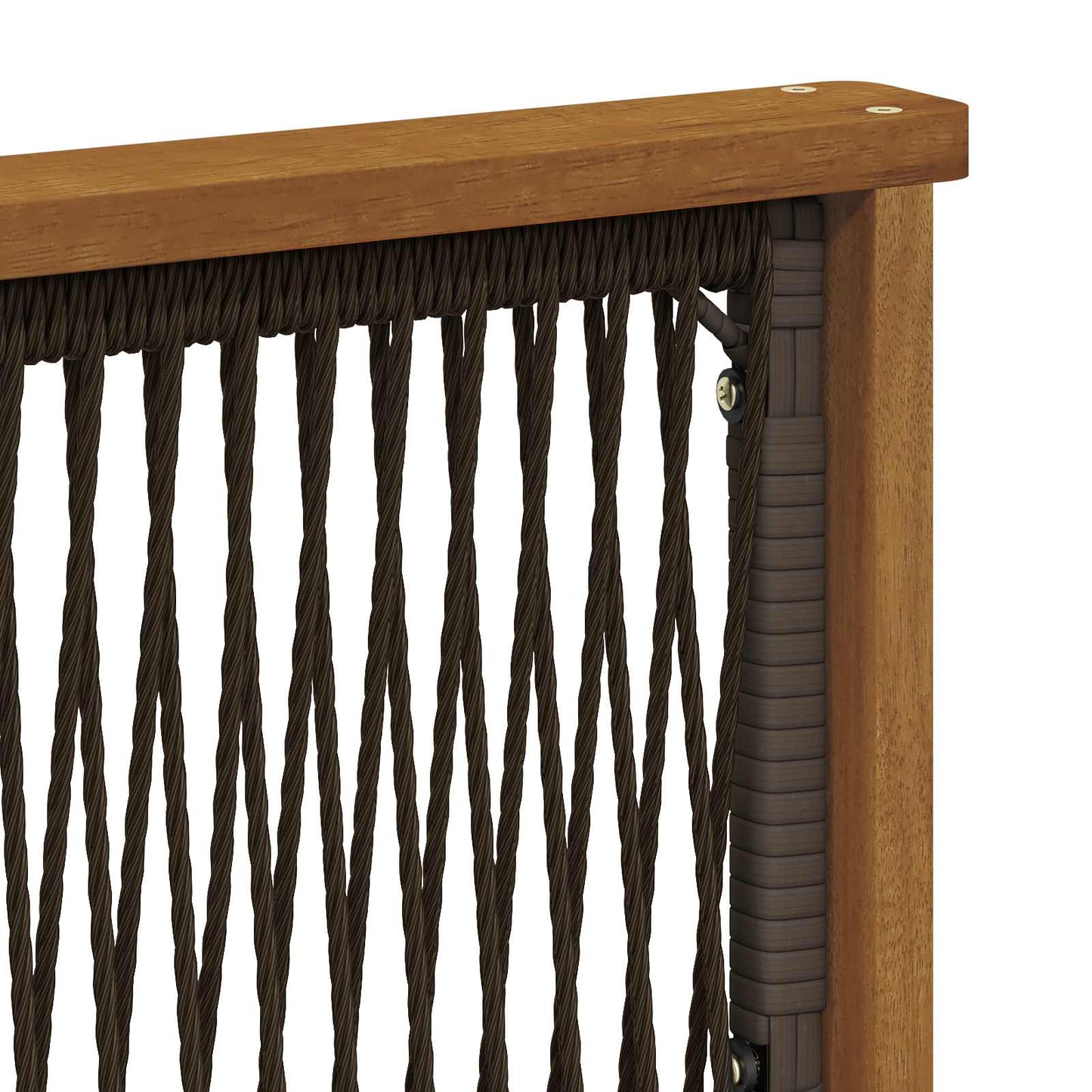 Udendørs Mellem Sofa Massivt Akacietræ Naturfarvet